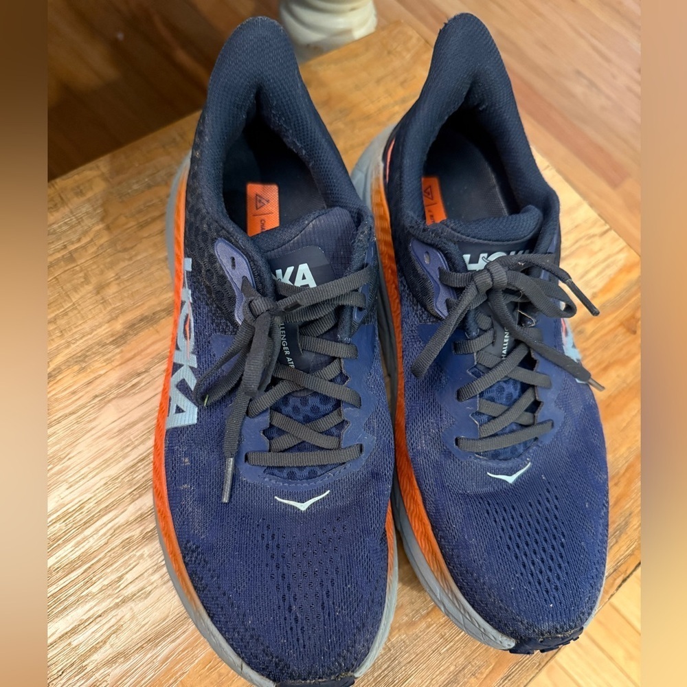 Hoka Men's Challenger ATR7 Blue and Orange Running Shoes